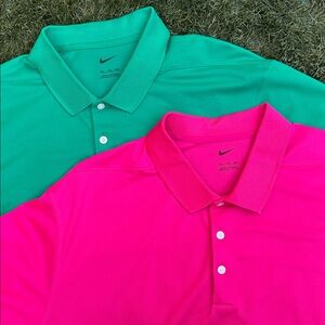 Set of 2 Nike Men’s Victory Dri-Fit Polo Shirts Athletic Performance Golf XL